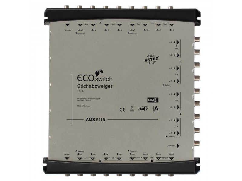 Product: AMS 9116 ECOswitch, Premium cascade splitter